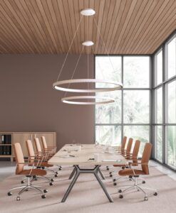 Lámpara blanca 60 + 20W Ø 92 cm RIUMAR LED ambiente