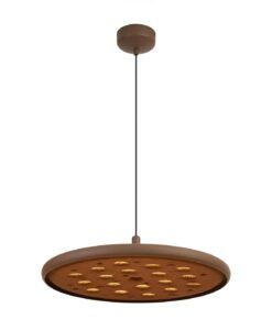 Lámpara color café Ø 52 cm ACUSTIC LED