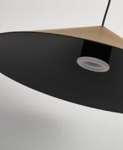Lámpara color cuero 10W Ø 30 cm CONO LED detalles