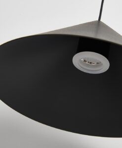 Lámpara color negro 10W Ø 24 cm CONO LED detalles