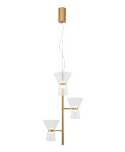 Lámpara dorada 3 luces 18W NEW YORK LED