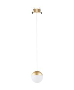 Lámpara empotrable dorada 10W Ø 9 cm KILDA LED