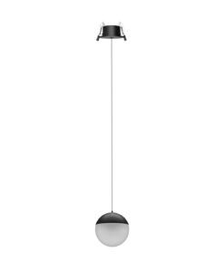 Lámpara empotrable negra 10W Ø 9 cm KILDA LED