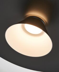 Lámpara negra 12W Ø 50 cm ESTRELLA LED detalles