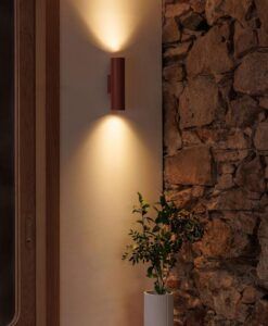 Aplique 2 luces color terracota STAN ambiente
