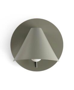 Aplique color gris musgo con interruptor NOON 2