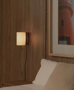 Aplique nogal y papiro CATA 180 LED ambiente 2
