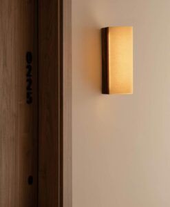 Aplique nogal y papiro CATA 360 LED ambiente