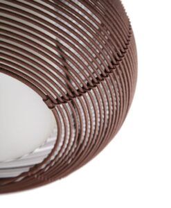 Colgante exterior marrón óxido Ø 28 cm NARITA detalles 2