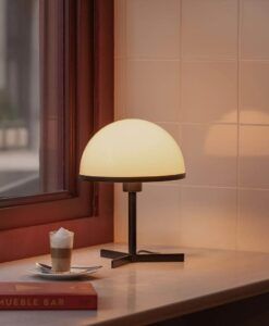 Lámpara de mesa negro altura 31 cm DOME 2