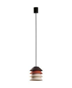 Lámpara exterior marrón beige y naranja Ø 18 cm TOBA