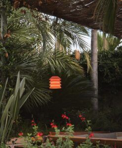 Lámpara exterior naranja Ø 18 cm TOBA ambiente