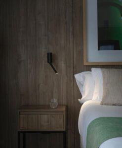 Lector negro DANTE LED 3W 2700K ambiente