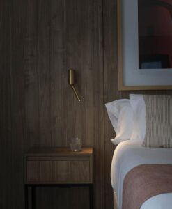 Lector oro satinado DANTE LED 3W 2700K ambiente