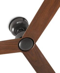 Ventilador MARINE M marrón y nogal oscuro Ø 125 cm detalles